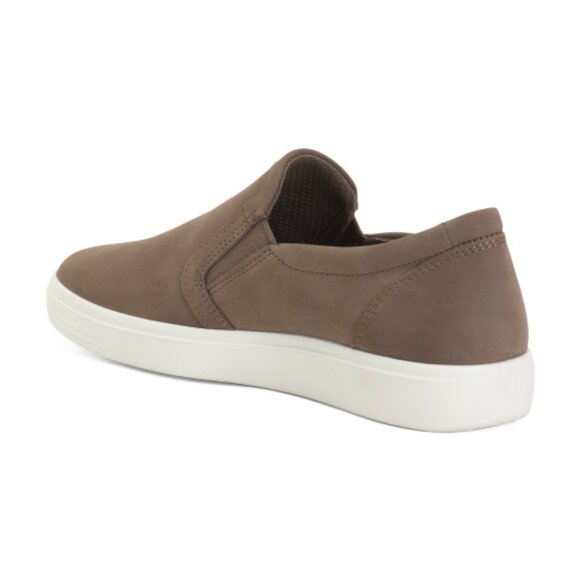 ECCO Suede Soft Classic Slip On Comfort Sneakers - Picture 2 of 3